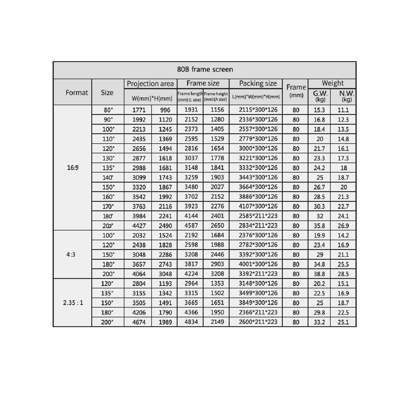 Fixed frame HK-80B